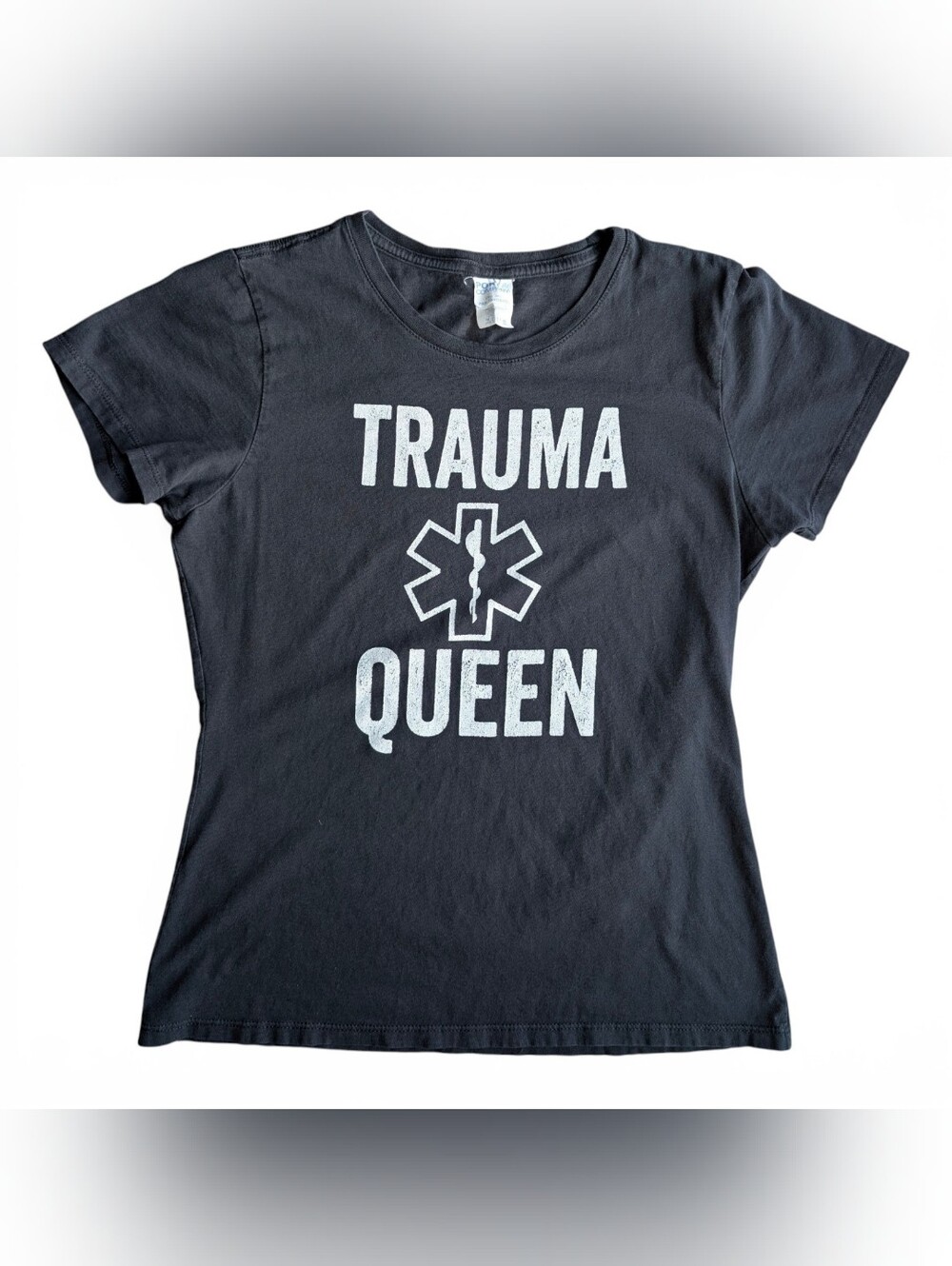 EMS Paramedic T-shirt - Trauma Queen - Nurse - Black